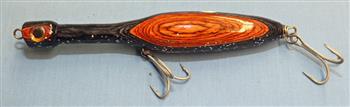 Fishing Lure - 7"  - Black & Tan Hardwoods - Only $21.99 - Lure #125